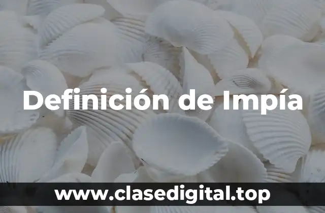 Definición de Impía