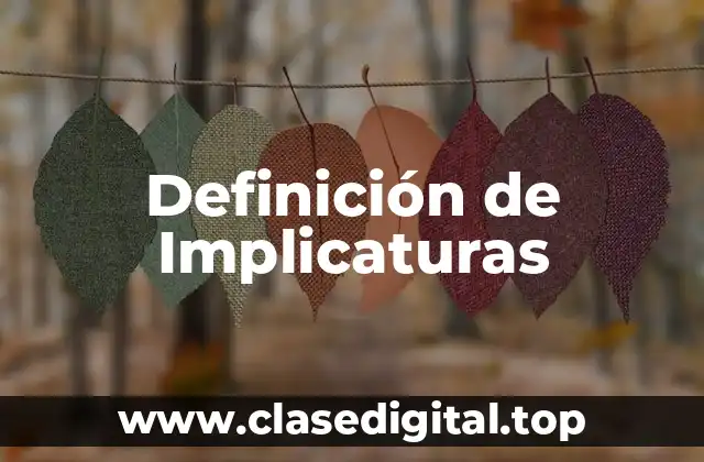 Definición de Implicaturas