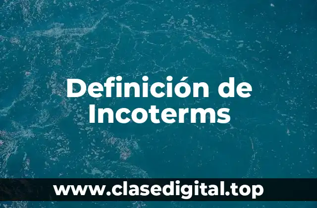 Ejemplos de Incoterms