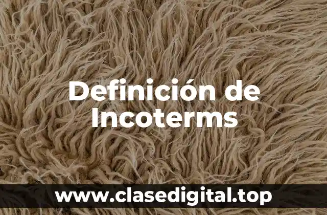 Definición de Incoterms