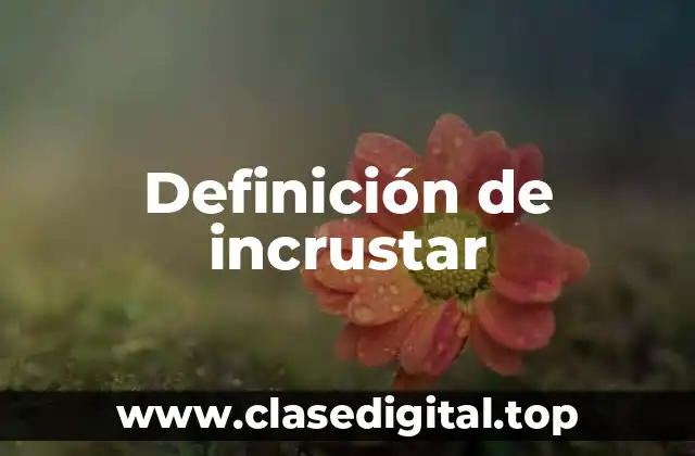 Definición de incrustar
