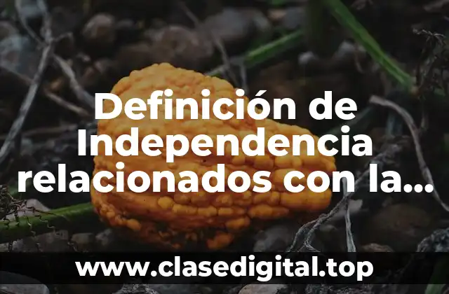 Definición de Independencia relacionados con la historia de México