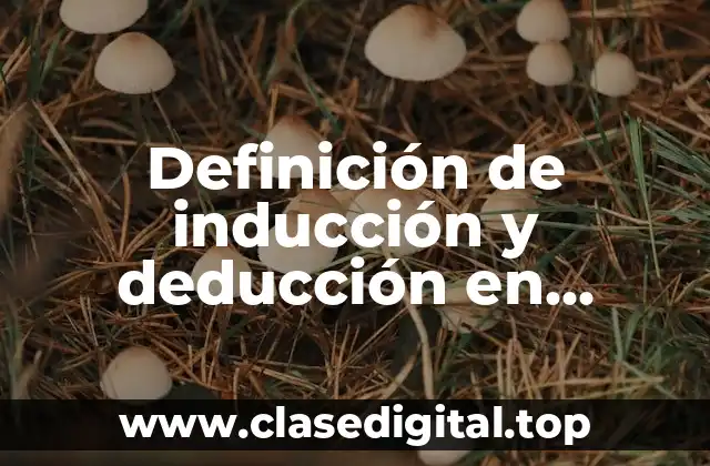 Definición de inducción y deducción en razonamiento matemático