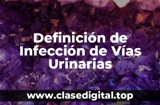 Definición de Infección de Vías Urinarias
