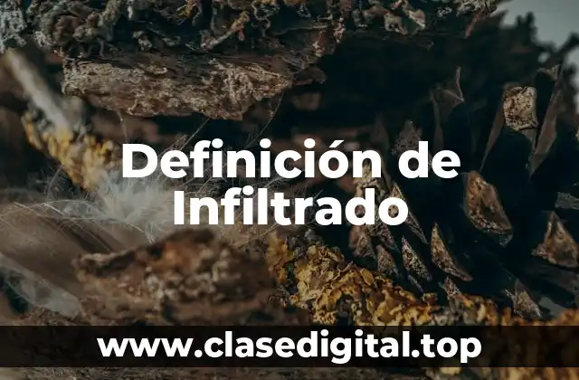 Definición de Infiltrado