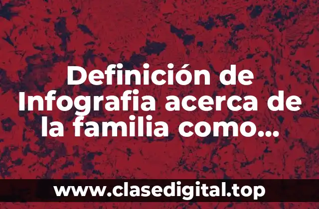 Definición de Infografia acerca de la familia como institución social