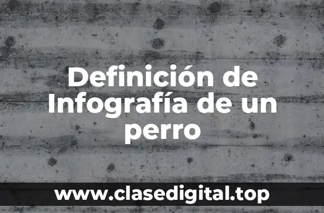 Definición de Infografía de un perro