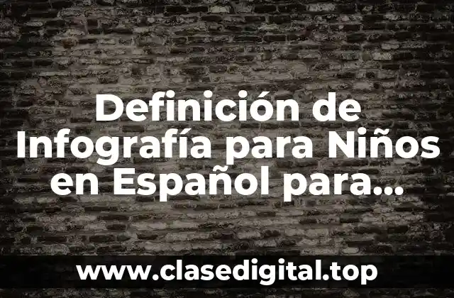 Definición de Infografía para Niños en Español para Colorear