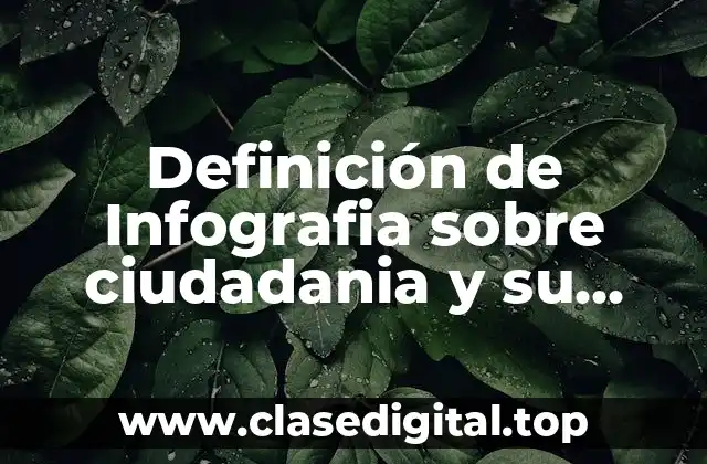 Definición de Infografia sobre ciudadania y su evolución histórica