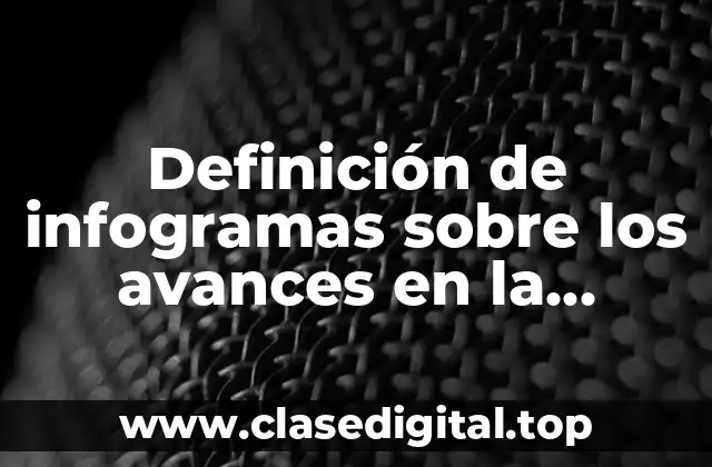 Ejemplos de infogramas sobre los avances en la materia