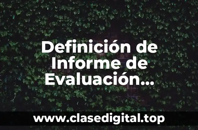 Ejemplos de Informe de Evaluación Diagnóstica de Matemática Secundaria
