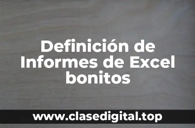 Ejemplos de Informes de Excel Bonitos