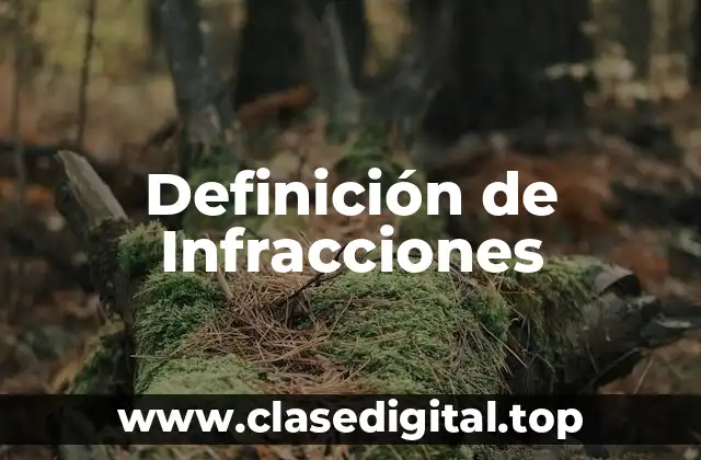 Definición de Infracciones