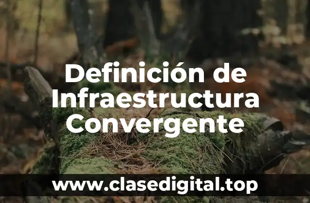Definición de Infraestructura Convergente