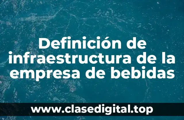 Definición de infraestructura de la empresa de bebidas