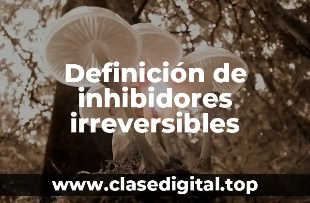 Definición de inhibidores irreversibles