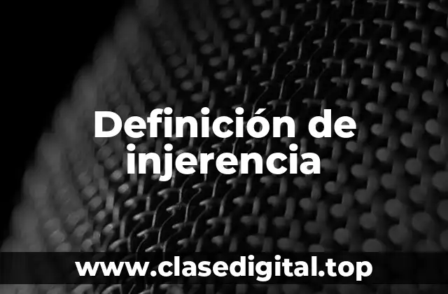 Definición de injerencia
