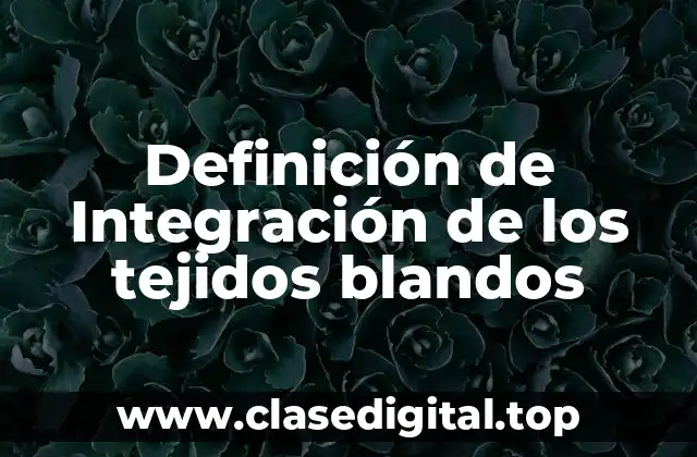 Definición de Integración de los tejidos blandos