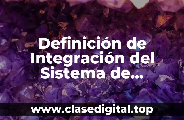 Definición de Integración del Sistema de Administración Digital