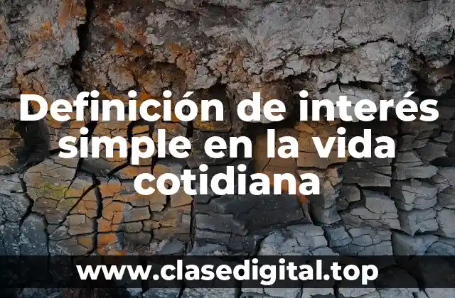 Ejemplos de interés simple