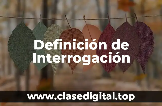 Definición de Interrogación