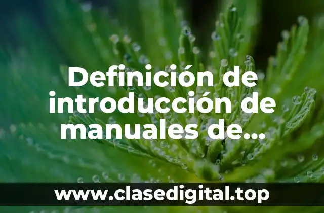 Ejemplos de introducción de manuales de organización de un restaurante