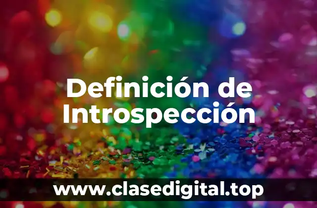 Definición técnica de Introspección