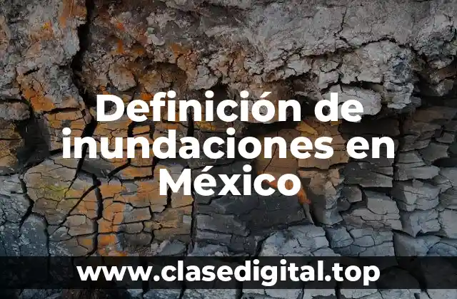 Ejemplos de inundaciones en México