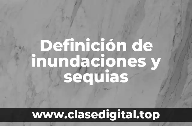 Definición técnica de inundación