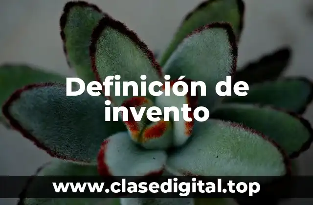 Definición de invento