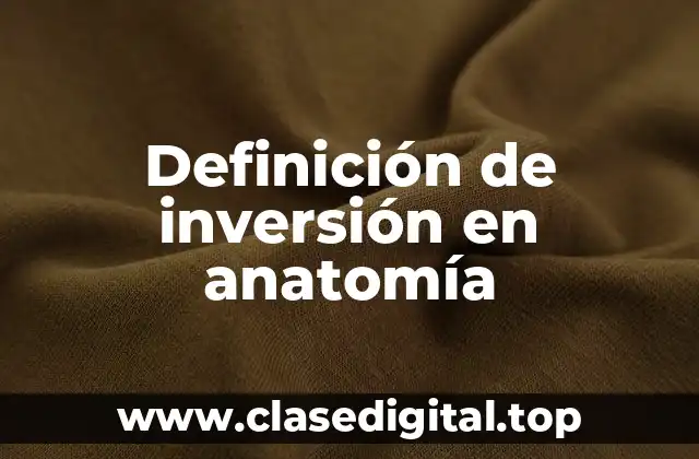 Definición de inversión en anatomía