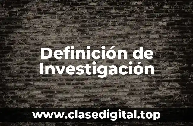 Definición técnica de investigación cuantitativa y cualitativa