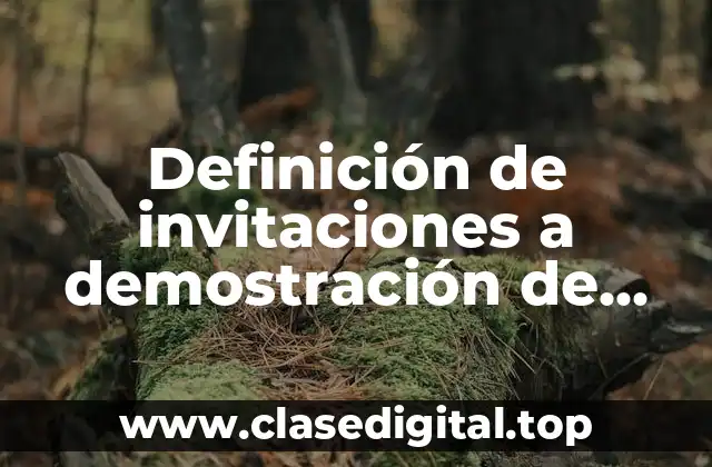 Definición de invitaciones a demostración de bandas de guerra