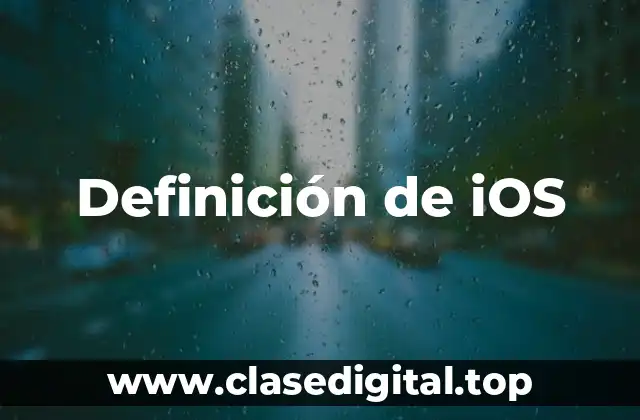 Definición de iOS