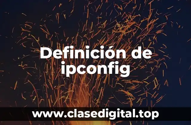 Ejemplos de ipconfig