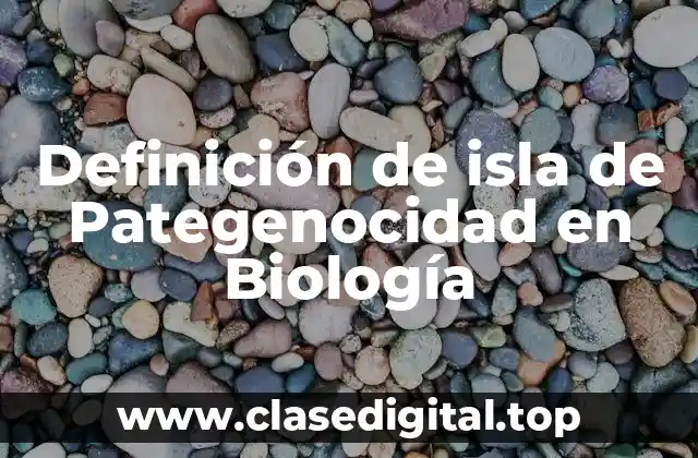 Definición técnica de isla de Pategenocidad