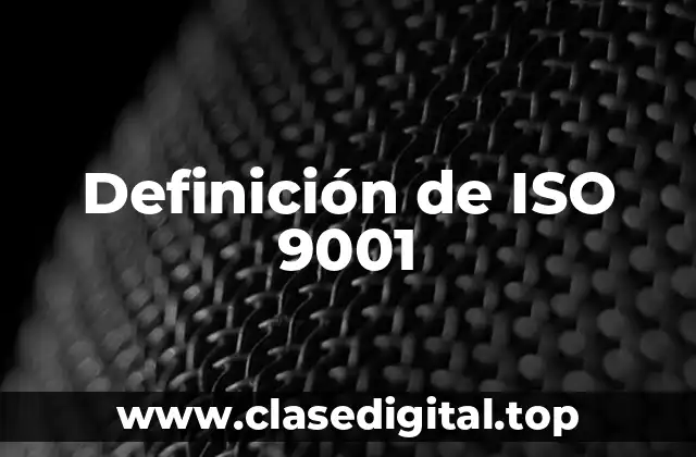Ejemplos de ISO 9001