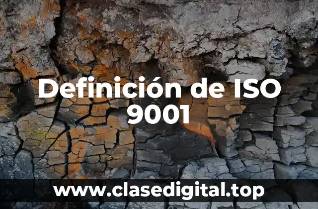 Definición de ISO 9001