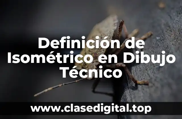 Definición de Isométrico en Dibujo Técnico