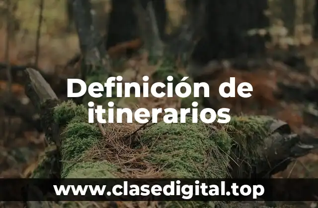 Ejemplos de itinerarios