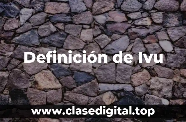 Definición de Ivu