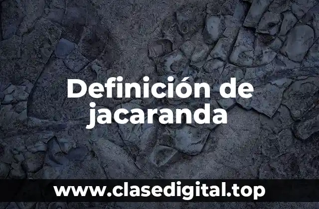 Definición de jacaranda