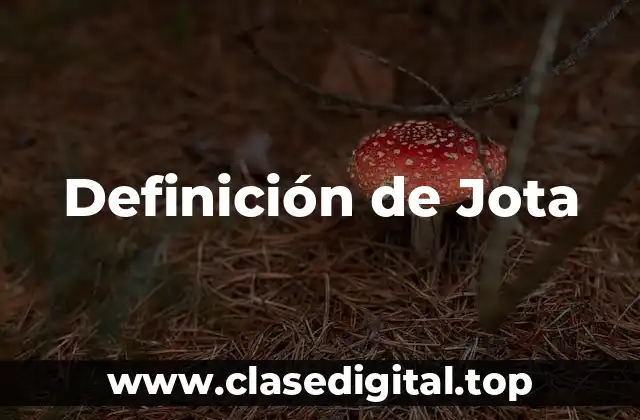 Definición de Jota