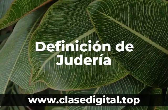 Definición de Judería