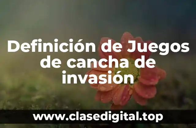 Definición técnica de un juego de cancha de invasión