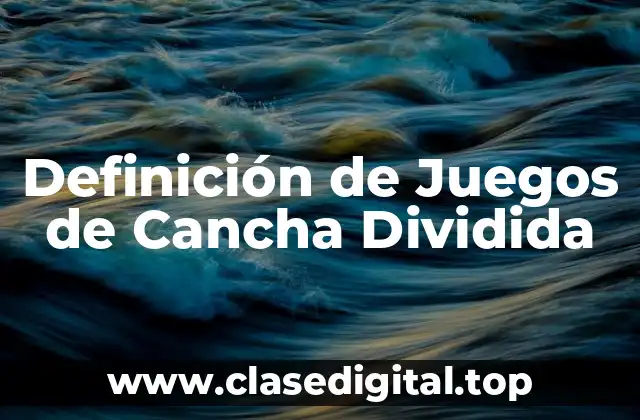 Definición de Juegos de Cancha Dividida