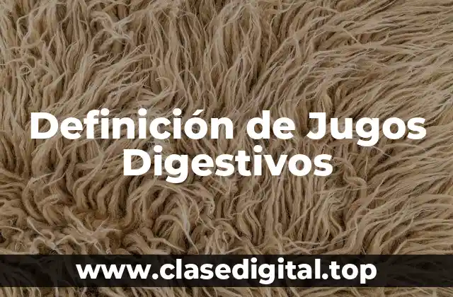 Definición de Jugos Digestivos
