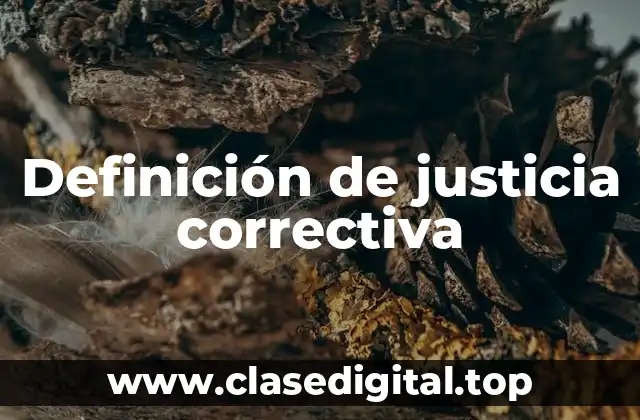 Ejemplos de justicia correctiva