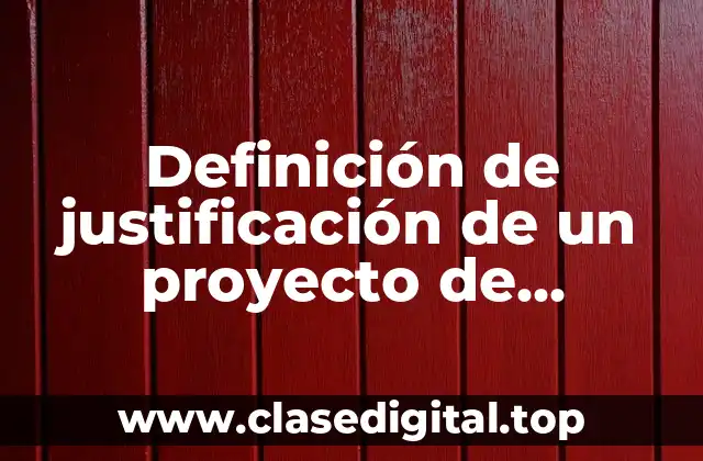 Definición de justificación de un proyecto de instalación de subestación