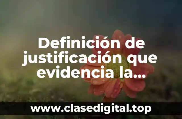 Ejemplos de justificación que evidencia la generación de riqueza